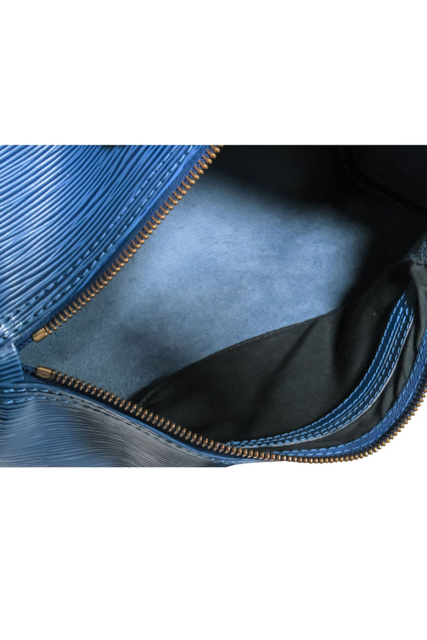 Louis+Vuitton+Speedy+Shoulder+Bag+Blue+Leather for sale online