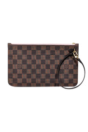 Current Boutique-Louis Vuitton - Brown Damier Ebene Pochette Wristlet