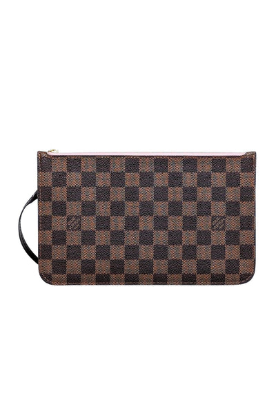 Current Boutique-Louis Vuitton - Brown Damier Ebene Pochette Wristlet