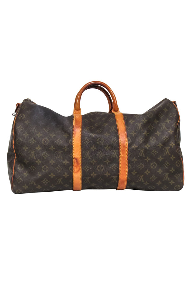 Louis Vuitton -Brown Monogram Bandoulière Keepall 50 w/ Luggage Tag –  Current Boutique