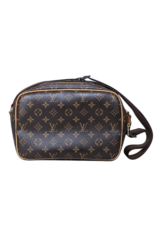 Current Boutique-Louis Vuitton - Brown Monogram Reporter PM Shoulder Bag