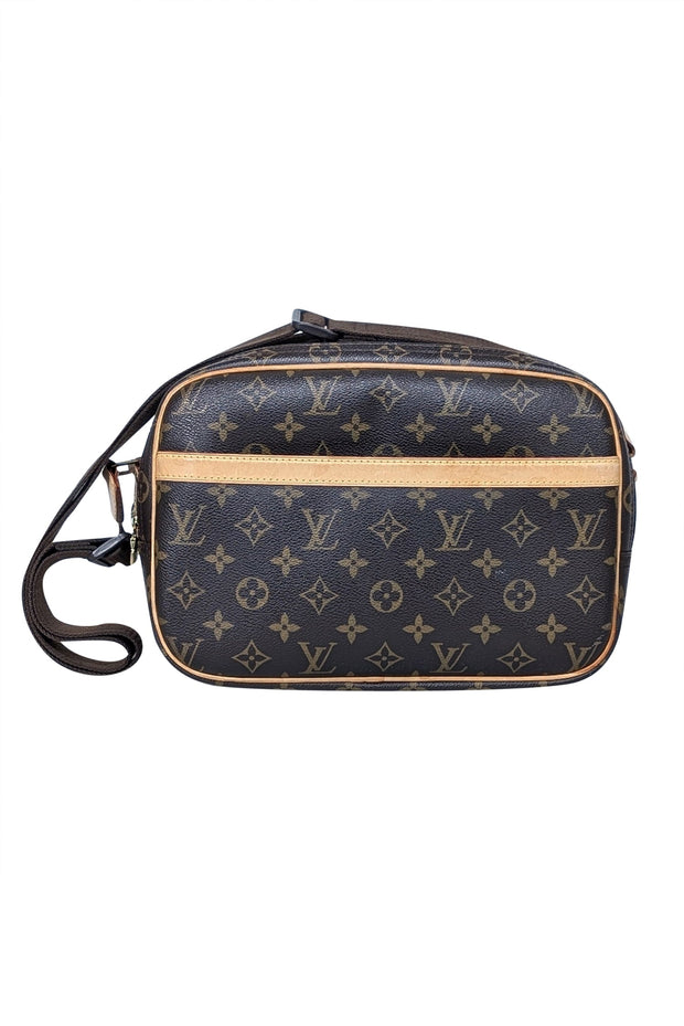 Current Boutique-Louis Vuitton - Brown Monogram Reporter PM Shoulder Bag