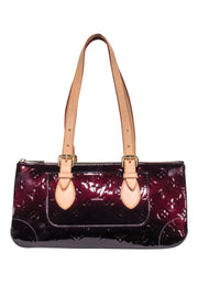 Current Boutique-Louis Vuitton - Maroon Vernis Tricot Amarante Shoulder Bag