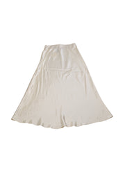 Current Boutique-LoveShackFancy - Ivory Silk Midi Skirt Sz XS