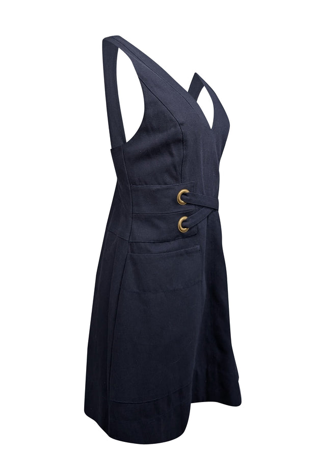 Current Boutique-Lover - Navy Pinafore Dress w/ Lace-Up Detail Sz 6