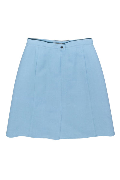 Current Boutique-Luca Luca - Blue Wool Circle Skirt Sz 10