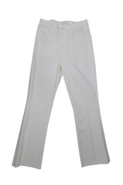 Current Boutique-MOTHER - White Ankle Fray Jeans Sz 10