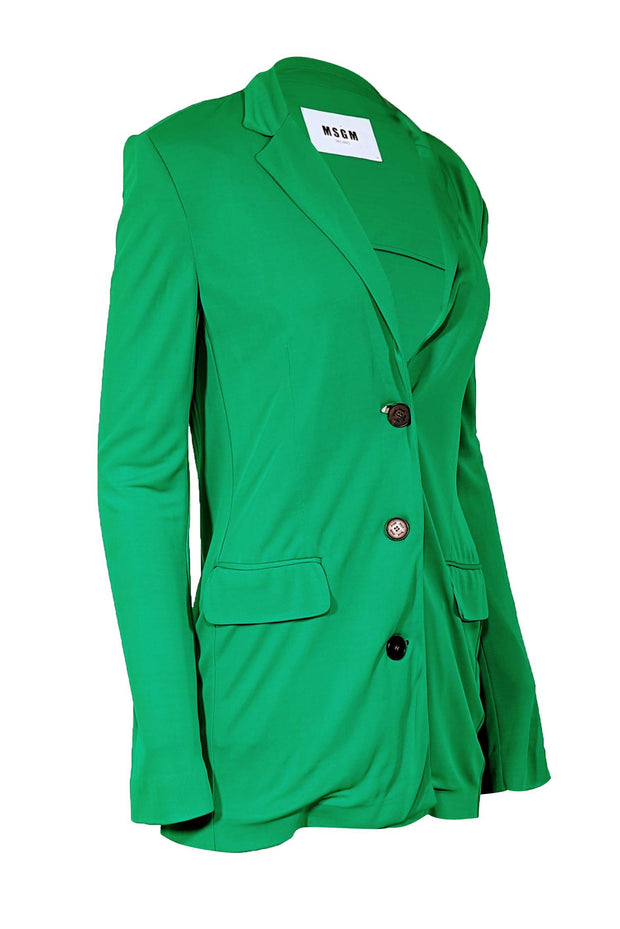 Current Boutique-MSGM - Green Stretch Blazer Sz 8