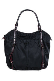 Current Boutique-MZ Wallace - Black Nylon Satchel Bag w/ Detachable Strap