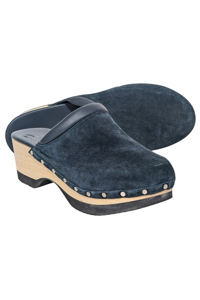 Current Boutique-M. Gemi - Navy Suede Clogs Sz 10