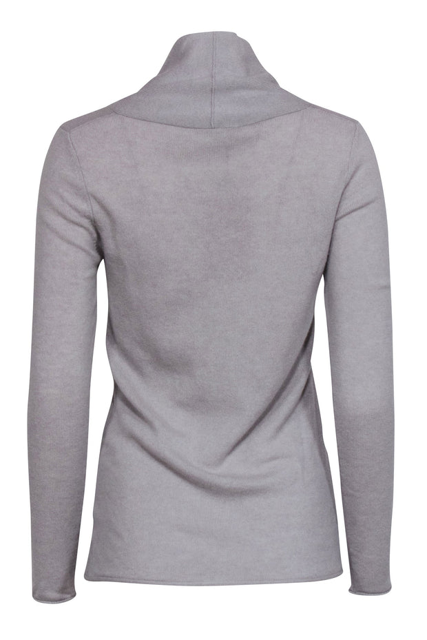 Current Boutique-M.M.LaFleur - Grey Wrap V-Neckline Cashmere Sweater Sz XS