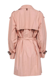 Current Boutique-Mackage - Light Pink Double Breasted Button Trench Coat Sz M