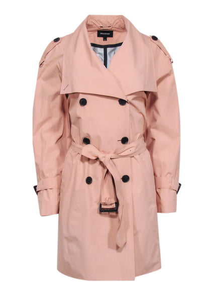 Mackage - Light Pink Double Breasted Button Trench Coat Sz M