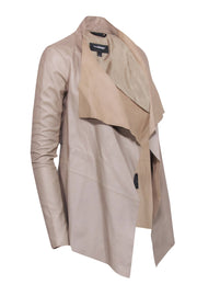 Current Boutique-Mackage - Tan Leather Open Front Leather Jacket Sz XS