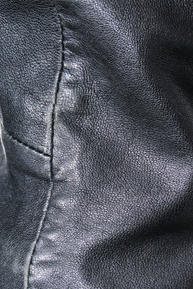 Current Boutique-Mackage x Aritzia - Black Leather Moto Jacket Sz XS