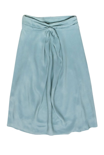 Current Boutique-Magali Pascal - Mint Green Knot Front Skirt Sz S