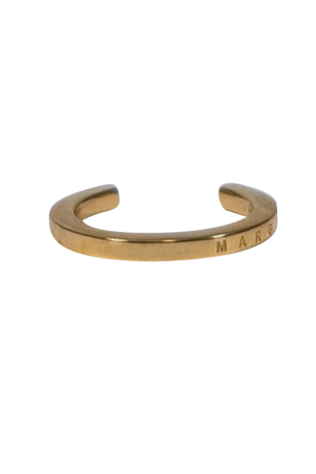 Current Boutique-Maison Martin Margiela - Gold Colored Brass Ring Sz 10