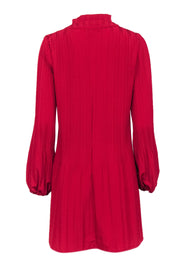 Current Boutique-Maje - Red Long Sleeve Pleated Mini Dress Sz 6