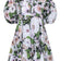 Maje - White & Green Floral Print "Rafleur" Mini Dress Sz 6