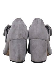 Current Boutique-Marc Fisher - Grey Suede Mary-Jane Pumps w/ Buckle Closure Sz 7.5