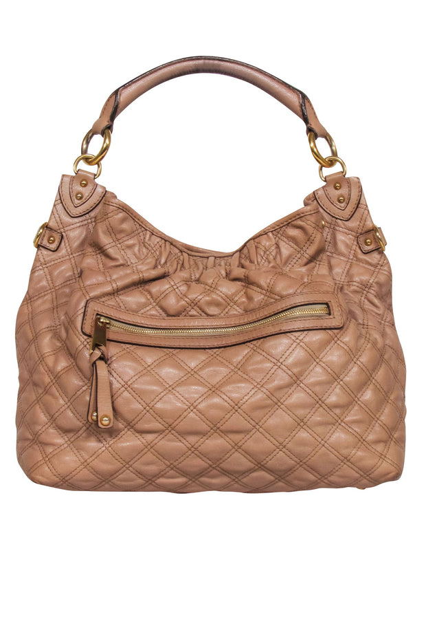 Current Boutique-Marc Jacobs - Beige Quilted Leather "Stam" Handbag