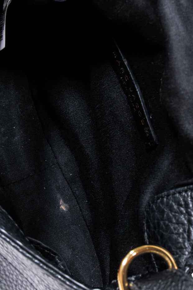 Current Boutique-Marc Jacobs - Black Pebbled Leather Crossbody Bag