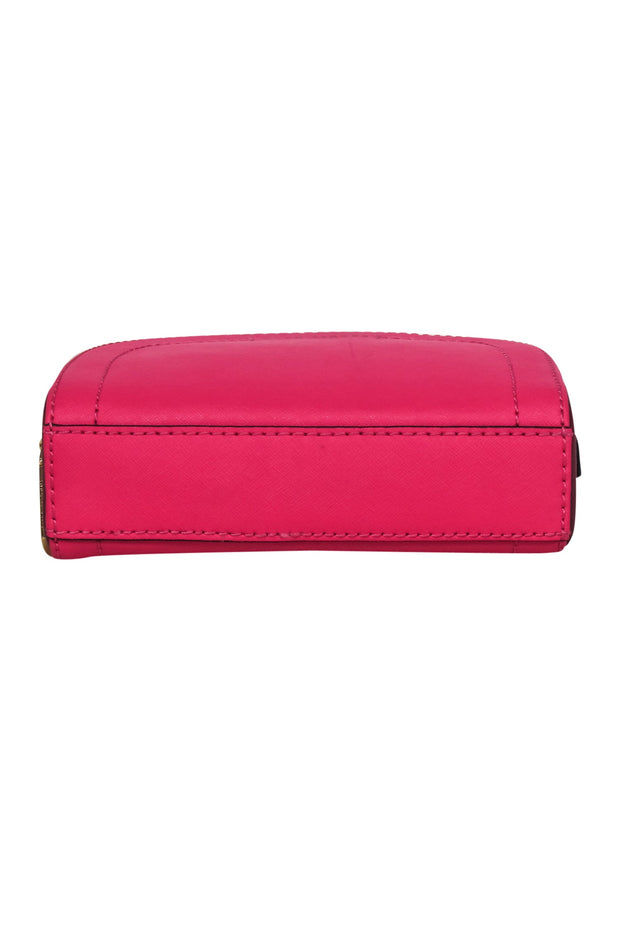 Current Boutique-Marc Jacobs - Hot Pink Saffiano Leather Crossbody Bag