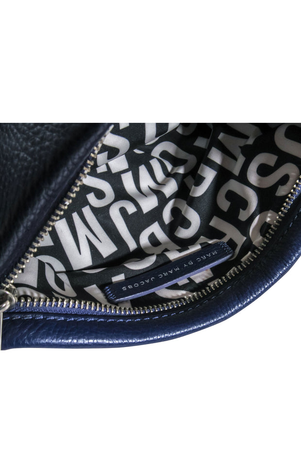 Current Boutique-Marc by Marc Jacobs - Indigo Pebbled Mini Crossbody Bag