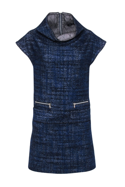 Current Boutique-Marc by Marc Jacobs - Navy, Black, & White Tweed Wool Blend Dress Sz XS