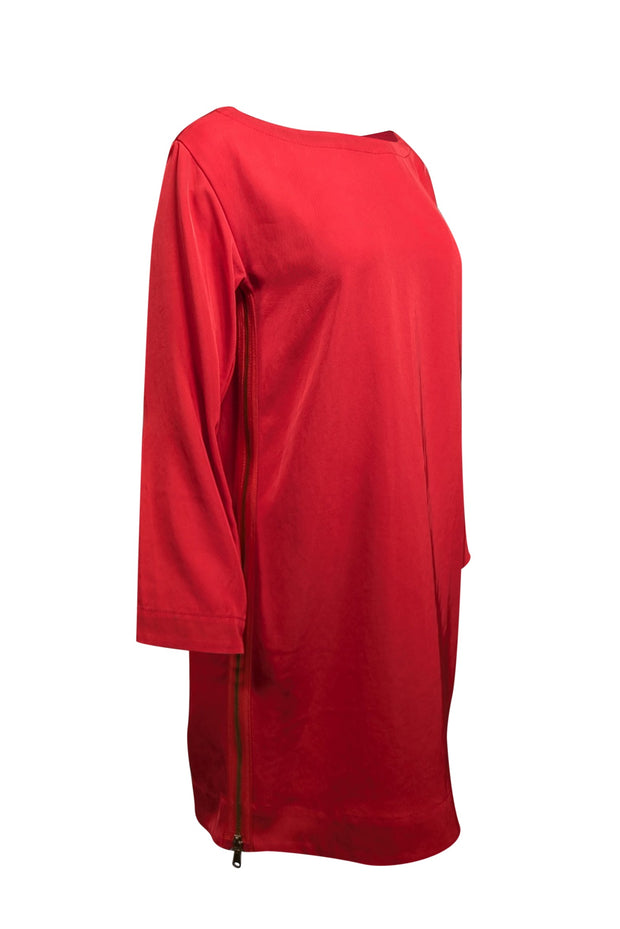 Current Boutique-Marc by Marc Jacobs - Red Side Zipper Detail Dress Sz M