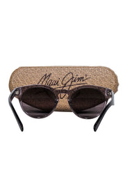 Current Boutique-Maui Jim - Greyish Brown Transparent Round Sunglasses