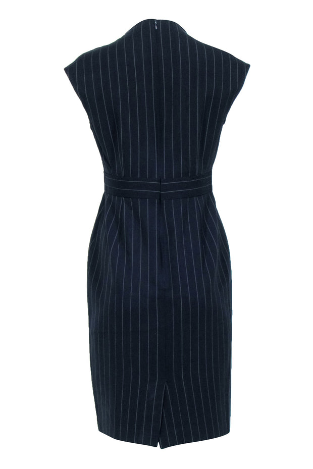 Current Boutique-Max Mara - Black Sheath Dress w/ White Pinstripe Sz 10