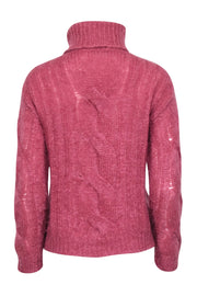 Current Boutique-Max Mara - Pink Mohair Blend Turtleneck Sweater Sz XS