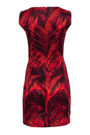 Current Boutique-Max Mara - Red & Orange Print Dress Sz 8
