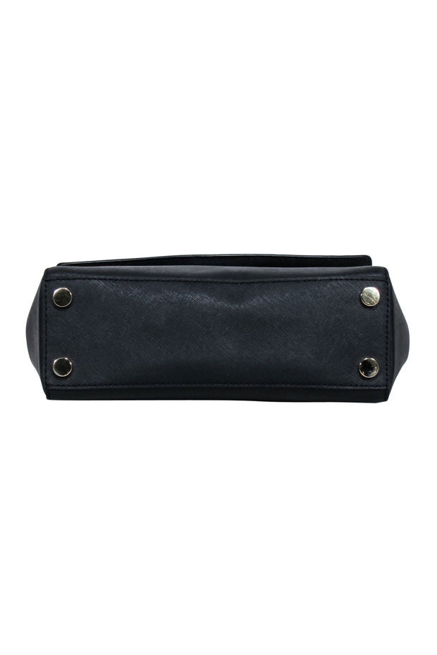 Current Boutique-Michael Kors - Black Front Flap Top Handle Crossbody Bag