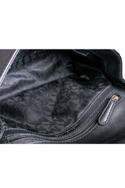 Current Boutique-Michael Kors - Black Front Flap Top Handle Crossbody Bag