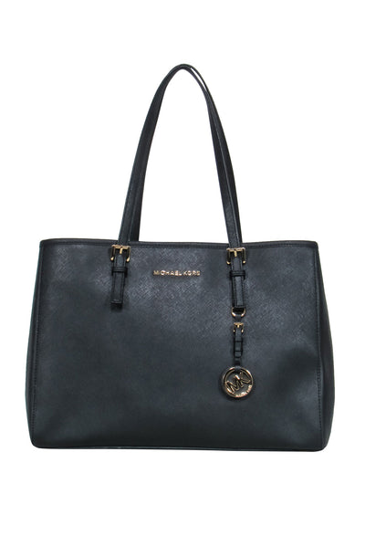 Current Boutique-Michael Kors - Black Saffiano Leather Tote Bag