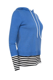 Current Boutique-Michael Kors Collection - Blue Cashmere Knit Hoodie Sz XS