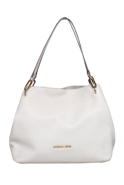 Current Boutique-Michael Kors - Ivory Pebbled Leather Shoulder Bag