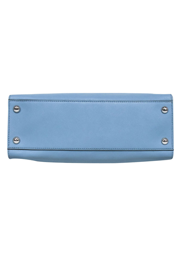 Current Boutique-Michael Kors -Light Blue Leather Tote Bag