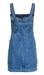 Current Boutique-Michael Kors - Medium Wash Sleeveless Overall Dress Sz 0