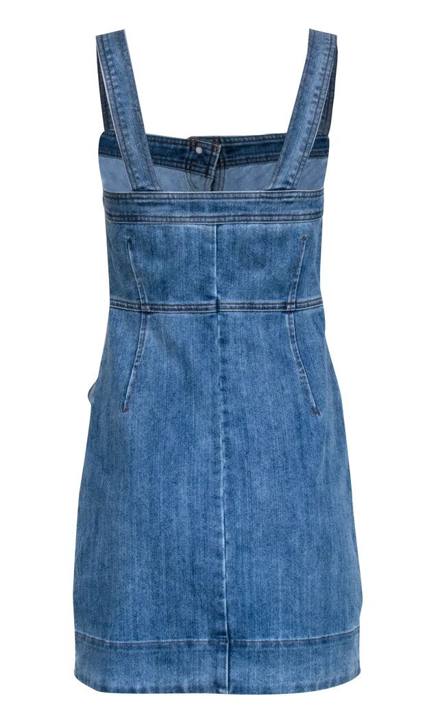 Current Boutique-Michael Kors - Medium Wash Sleeveless Overall Dress Sz 0