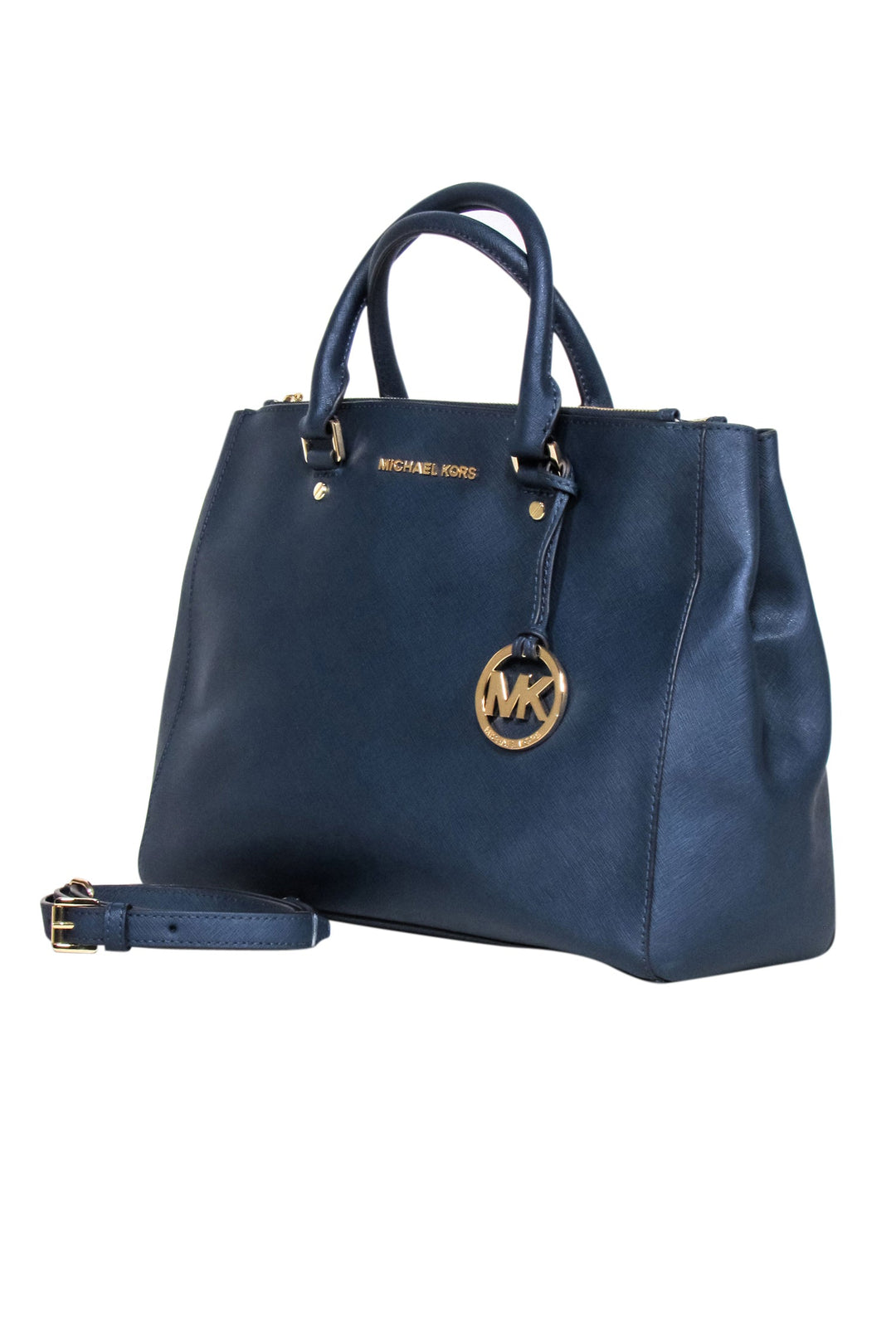 Michael Kors Navy Saffiano Leather popular Tote Bag