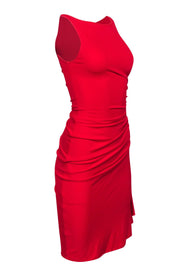 Current Boutique-Michael Kors - Red Ruched Sleeveless Dress Sz 4