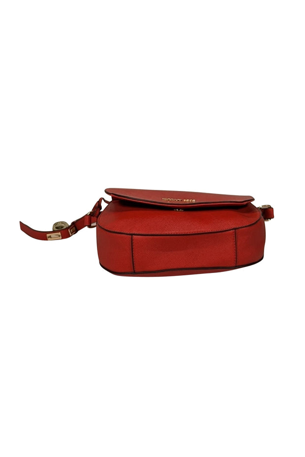 Current Boutique-Michael Kors - Red Saffiano Leather Saddle Bag