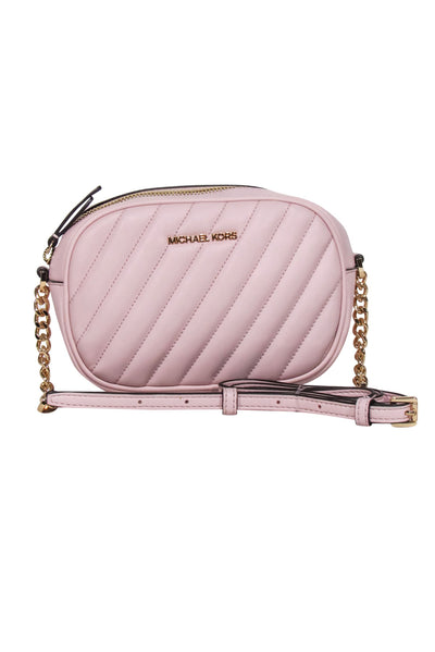 Current Boutique-Michael Kors - "Rose" Pink Small Quilted Crossbody Bag