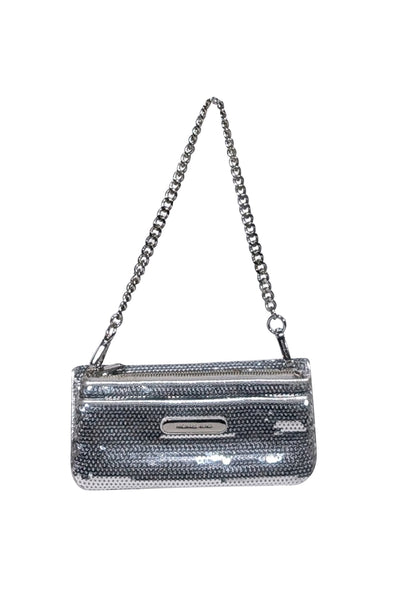 Current Boutique-Michael Kors - Silver Sequin Chain Strap Mini Bag