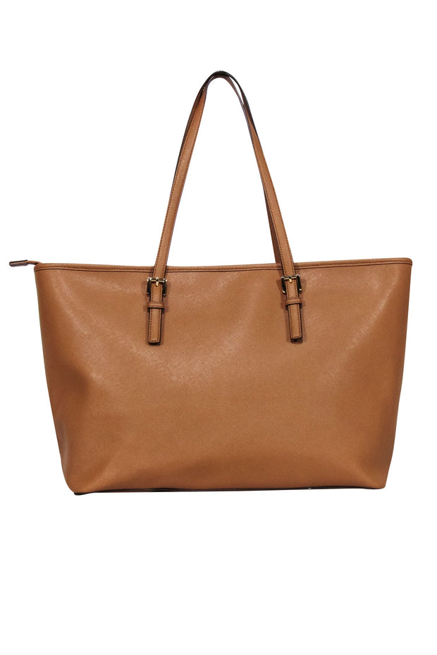 Current Boutique-Michael Kors - Tan Saffiano Leather Large Tote Bag
