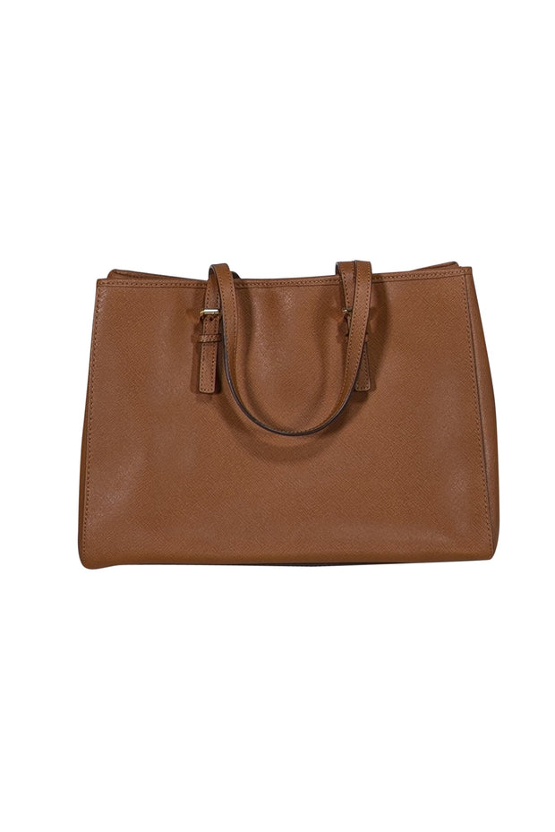 Current Boutique-Michael Kors - Tan Saffiano Leather Large Tote Bag