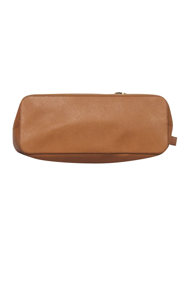 Current Boutique-Michael Kors - Tan Saffiano Leather Large Tote Bag